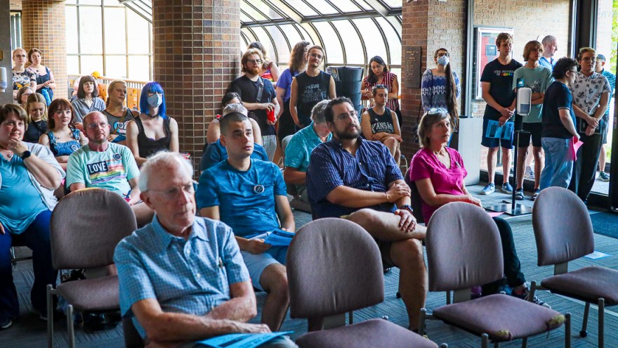 Transgender and nonbinary people and allies push Lawrence City Commission to stand against anti-trans&nbsp;law